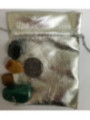 Pack Oferta 50 unidades Bolsa Guarda Amuletos, Talismanes Plateada 12cm x 9cm