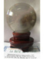 Bola Cristal 100 con Peana de Madera y Manual Instrucciones