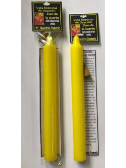 Vela Especial Potenciada con Oración Juan de la Suerte