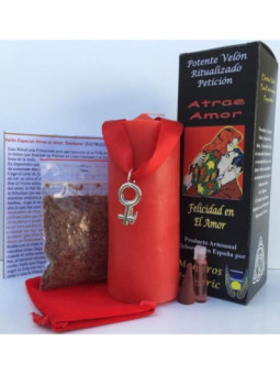 Velón Especial Potenciado de Petición Atrae Amor. Mujer-Hombre