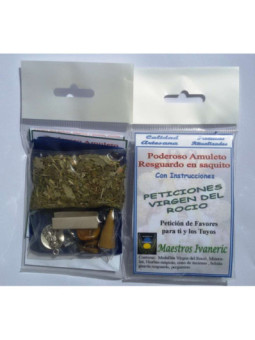 Poderoso Amuleto Resguardo Peticiones Virgen del Rocio