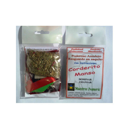 Poderoso Amuleto Resguardo Corderito Manso