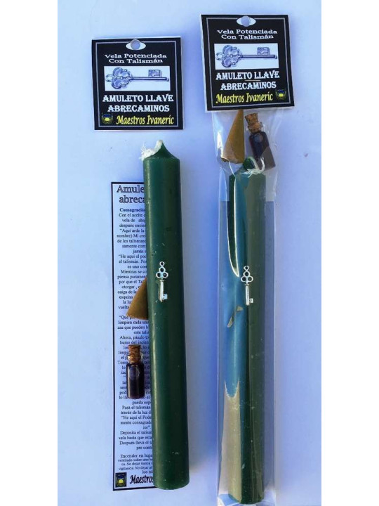 Vela Potenciada con Amuleto Llave Abrecaminos