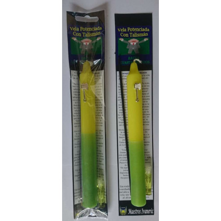 Vela Potenciada con Amuleto Hacha Levanta Negocios