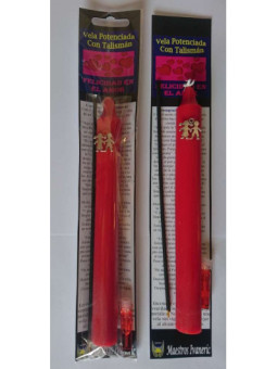 Vela Potenciada con Amuleto Felicidad en el Amor