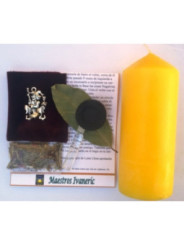 Velón Ritual Consagración Bruja Bretar. Dinero, Trabajo, Negocios
