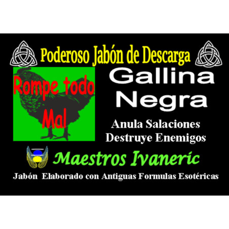 Jabón Esotérico de Propósito Gallina Negra