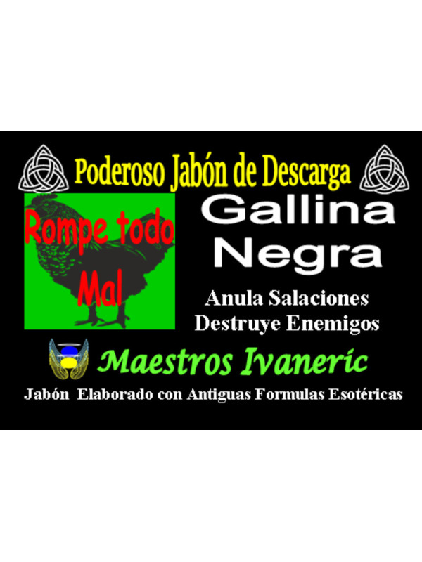 Jabón Esotérico de Propósito Gallina Negra