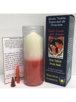 Velón Especial Potenciado Con Oración Juan del Amor.