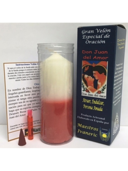 Velón Especial Potenciado Con Oración Juan del Amor.