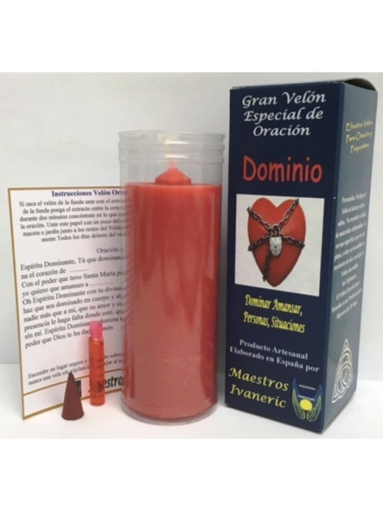 Velón Especial Potenciado Con Oración Dominio