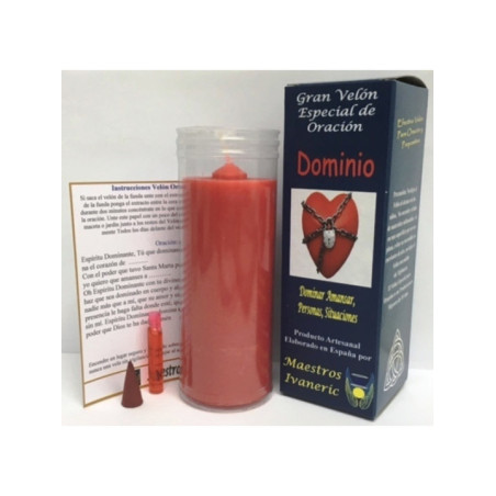 Velón Especial Potenciado Con Oración Dominio