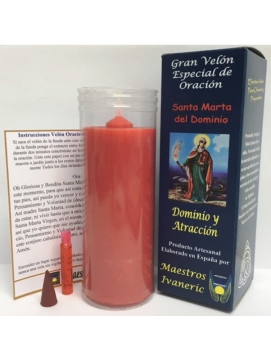 Velón Especial Potenciado Con Oración Santa Marta