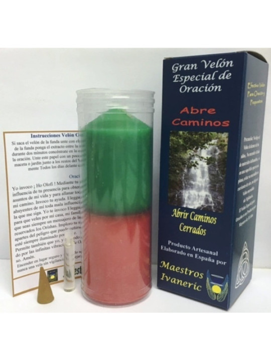 Velón Especial Potenciado Con Oración Abrecaminos