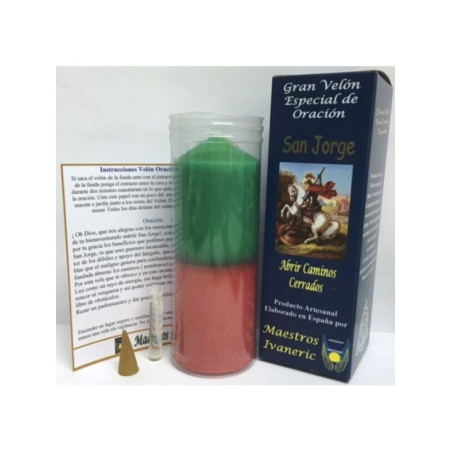 Velón Especial Potenciado Con Oración San Jorge