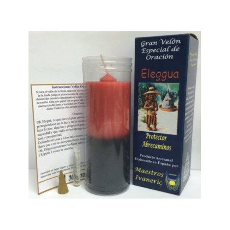 Velón Especial Potenciado Con Oración Eleggua