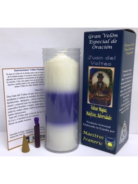 Velón Especial Potenciado Con Oración Juan del Volteo