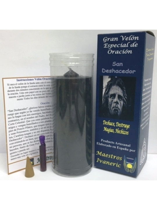 Velón Especial Potenciado Con Oración San Deshacedor