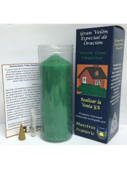 Velón Especial Potenciado Con Oración Vende Casa-Negocio