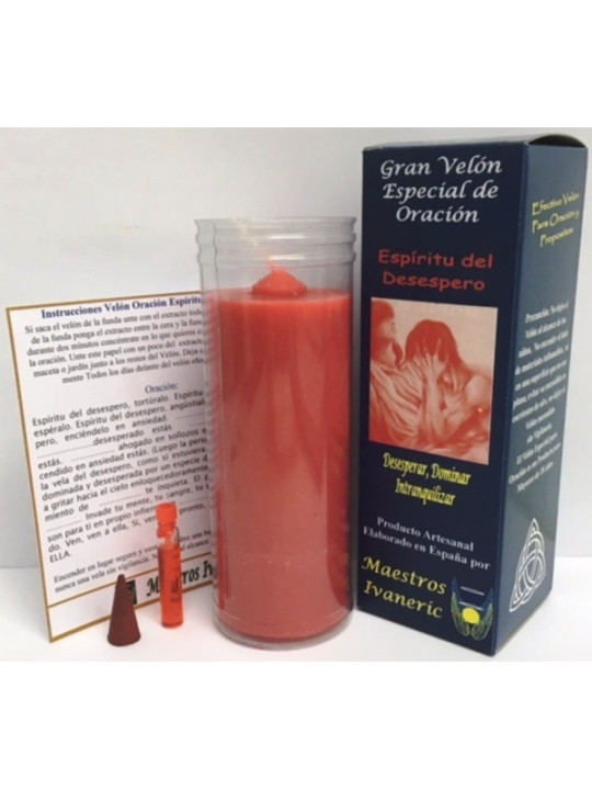 Velón Especial Potenciado Con Oración Desespero