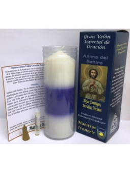 Velón Especial Potenciado Con Oración Anima del Retiro