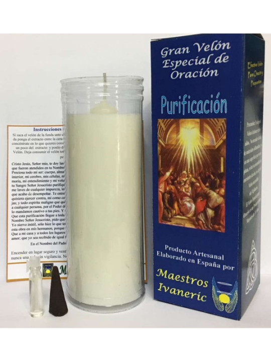 Velón Especial Potenciado Con Oración Purificación