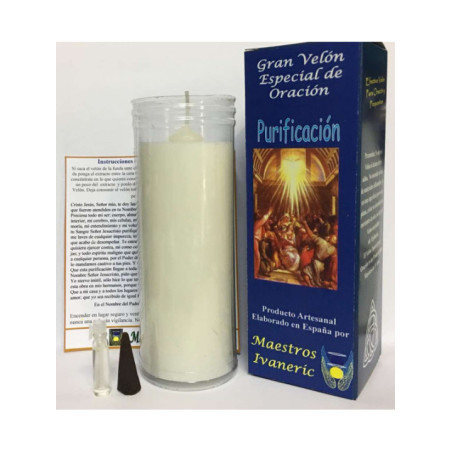 Velón Especial Potenciado Con Oración Purificación