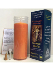 Velón Especial Potenciado Con Oración Gabriel. Peticiones Importantes