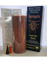 Velón Especial Potenciado Con Oración Garrapata, Amarrar