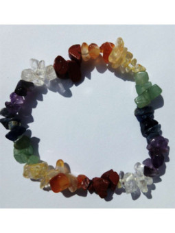 Pulsera Chip Mineral Serpentina