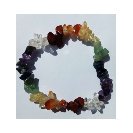 Pulsera Chip Mineral Serpentina
