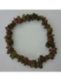 Pulsera Chip Mineral Piedra Oro.