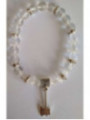 Pulsera Mineral Cuarzo Cristal con Hacha Atrae Clientes