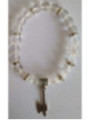 Pulsera Mineral Cuarzo Cristal con Hacha Celta