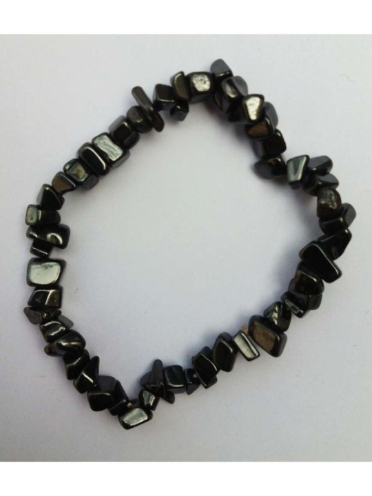 Pulsera chip Mineral Obsidiana Nevada