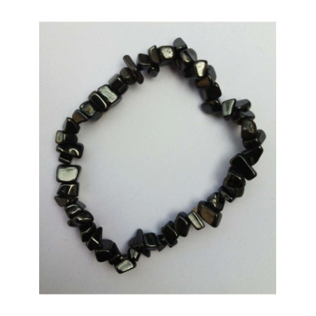 Pulsera chip Mineral Obsidiana Nevada