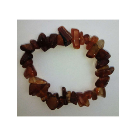 Pulsera Cantos Rodados de 1 a 2cm Cuarzo Cristal