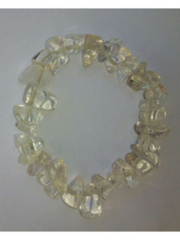 Pulsera Cantos Rodados de 1 a 2cm Cuarzo Rosa