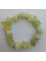 Pulsera Cantos Rodados de 1 a 2cm Piedra Oro