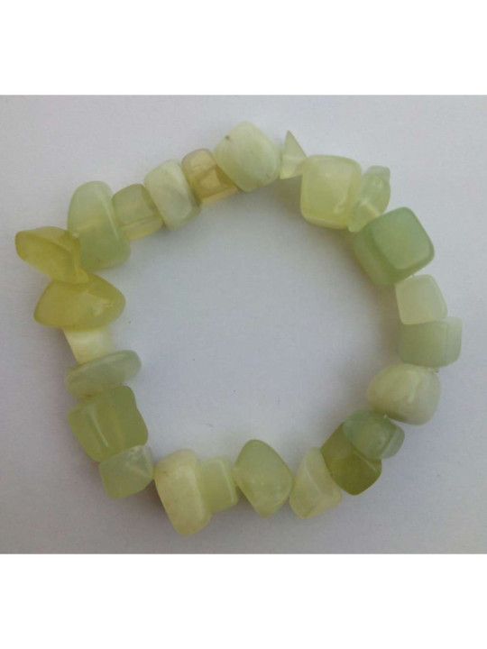 Pulsera Cantos Rodados de 1 a 2cm Piedra Oro