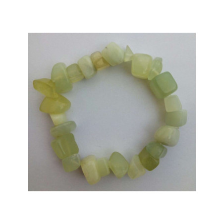 Pulsera Cantos Rodados de 1 a 2cm Piedra Oro