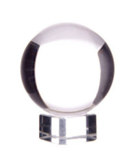 Bola Cristal 50 con Peana de Cristal y Manual Instrucciones