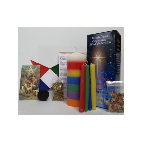 Potente Velón de Petición Espíritu de la Navidad