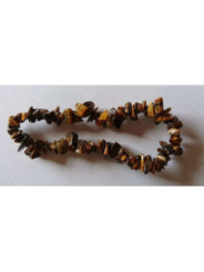 Promoción comprando 10 Unidades Pulsera Chip Mineral Ojo de Tigre