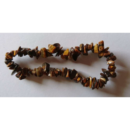 Promoción comprando 10 Unidades Pulsera Chip Mineral Ojo de Tigre