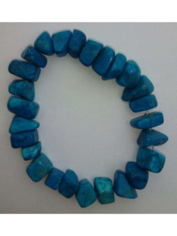 Pulsera Chip Mineral Cuarzo Rosa.