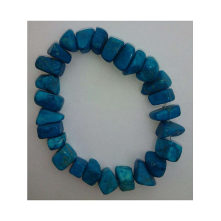 Pulsera Chip Mineral Cuarzo Rosa.