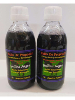 Oferta comprando 3 unidades. Baño de Propósito Gallina Negra, Contra Salaciones 250ml