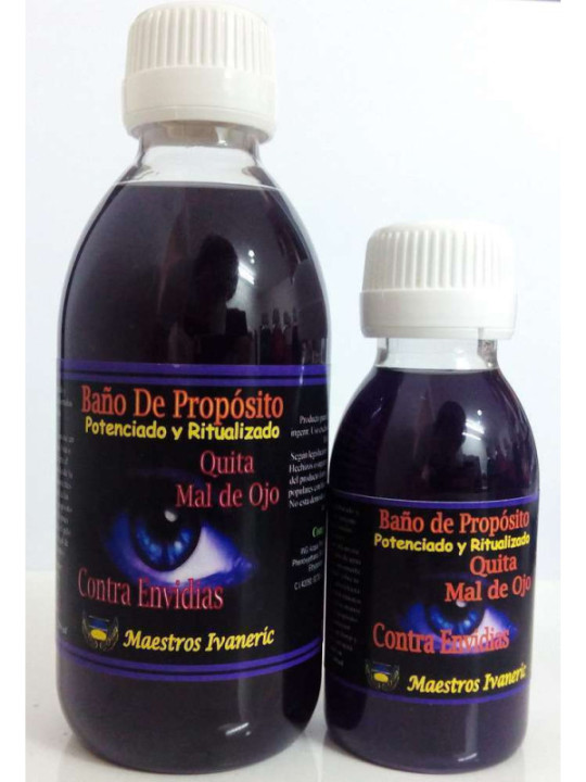 Oferta comprando 3 unidades. Baño de Propósito Contra Envidias y Mal de Ojo 250ml.