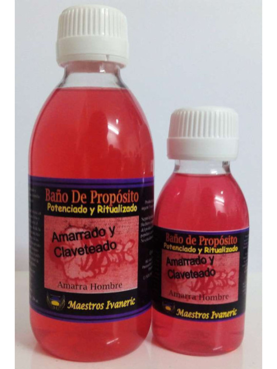 Oferta comprando 3 unidades. Baño de Propósito Amarrado y Claveteado 250ml
